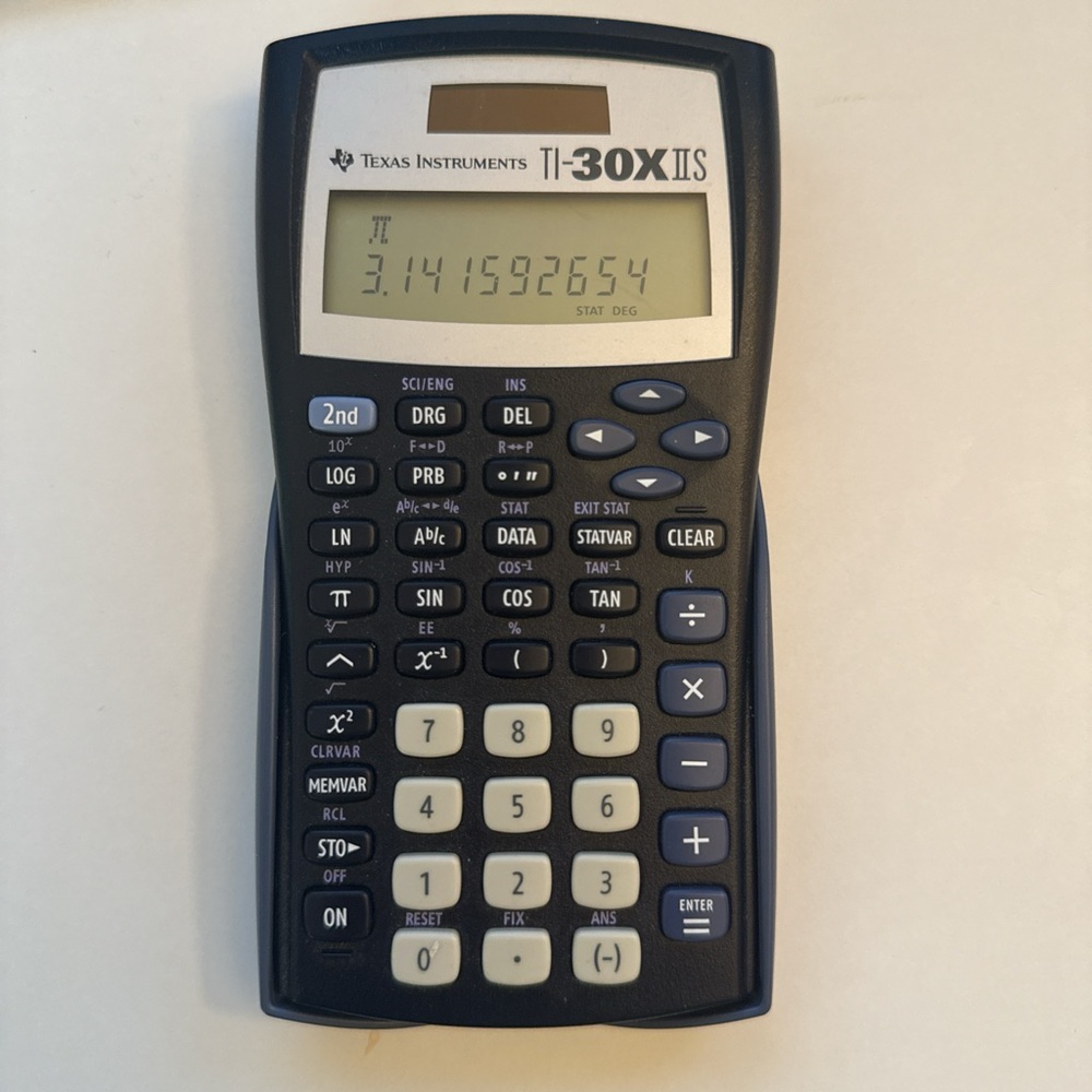 Texas Instruments TI-3OX IIS Scientific
Calculator Solar Powered Dk Blue